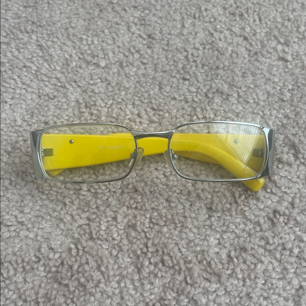 Bold Yellow and Silver Glasses - Picture 2 of 5